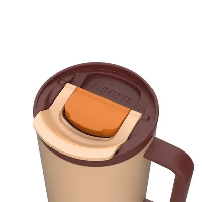 Kubek termiczny z teleskopową słomką Kambukka Rio Tumbler 950ml Almond Dream - widok 6