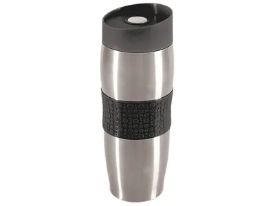 Kubek termiczny AMBITION Black z podwójną ścianką 380ml