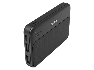 Powerbank HAMA Power Pack Pocket 5 5000mAh 2xUSB-A Anatracytowy