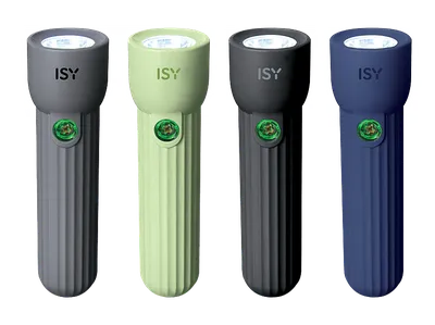 Latarka ISY IFL-400 Szary, Zielony, Czarny, Niebieski