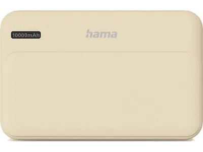 Powerbank HAMA Power Pack Pocket 10 10000 mAh 2x USB-A Piaskowy