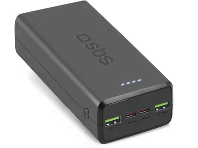 Powerbank SBS 30000mAh 2xUSB-C 2xUSB-A Czarny TTBB30000PD20K