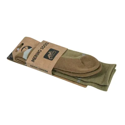 Skarpety Helikon Merino - Olive Green/Coyote - M: 39-42 (SK-MSC-MW-0211A-B04) - widok 8