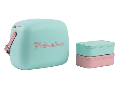 Torba termiczna POLARBOX Lunch POP Verde 9348 6l Turkusowy/Różowy