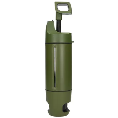Butelka z systemem filtrującym Purisoo+ zielona z pompką, 400ml, filtr UF + ACF - widok 5