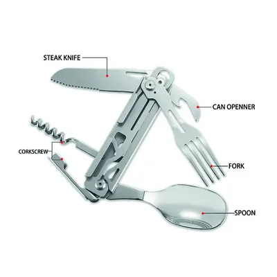 Niezbędnik turystyczny Fosco Camping Tool 6W1 - widok 3