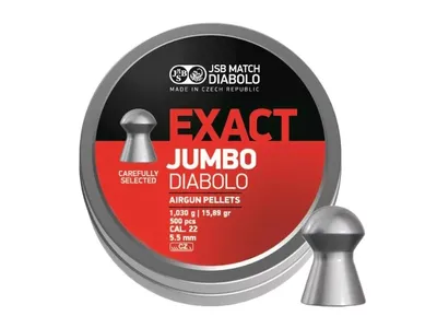 Śrut 5,50 mm Diabolo półokrągły JSB Exact Jumbo 500 szt.