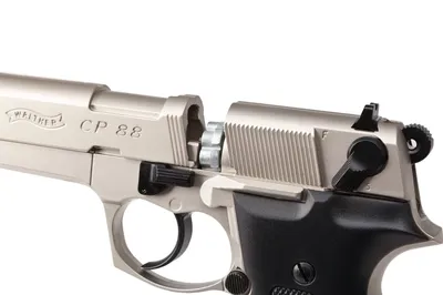 Pistolet wiatrówka WALTHER CP88 nikiel 8-strzał. CO2 4,5 mm Diabolo (416.00.03) - widok 3
