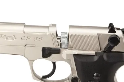 Pistolet wiatrówka WALTHER CP88 8-strzał. CO2 4,5 mm Kompensator Nikiel (416.00.08) - widok 3