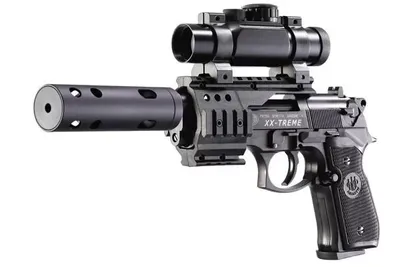 Pistolet wiatrówka BERETTA 92 FS XX-Treme 4,5 mm Diabolo gwint 8-strzał. CO2 (419.00.51) - widok 2