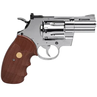 Rewolwer wiatrówka RANGER Python 357 Magnum 2,5" chrom KWC kal. 4,5 BBs 6-strz. FULL METAL CO2 (AAKCMD661BZB) - widok 3