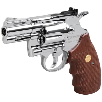 Rewolwer wiatrówka RANGER Python 357 Magnum 2,5" chrom KWC kal. 4,5 BBs 6-strz. FULL METAL CO2 (AAKCMD661BZB) - widok 5