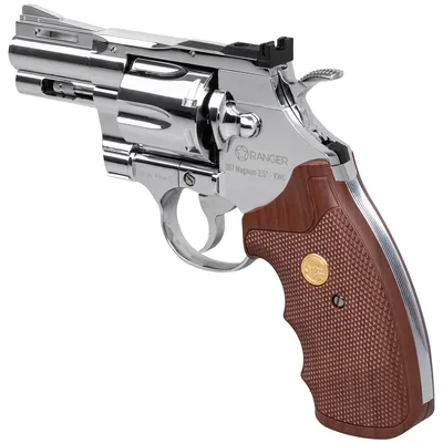 Rewolwer wiatrówka RANGER Python 357 Magnum 2,5" chrom KWC kal. 4,5 BBs 6-strz. FULL METAL CO2 (AAKCMD661BZB) - widok 6