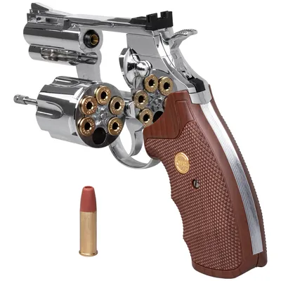 Rewolwer wiatrówka RANGER Python 357 Magnum 2,5" chrom KWC kal. 4,5 BBs 6-strz. FULL METAL CO2 (AAKCMD661BZB) - widok 2