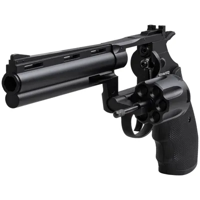 Rewolwer wiatrówka RANGER Python 357 Magnum 6" Black KWC kal. 4,5 BBs 6-strz. FULL METAL CO2 (AAKCMD681AZB) - widok 7