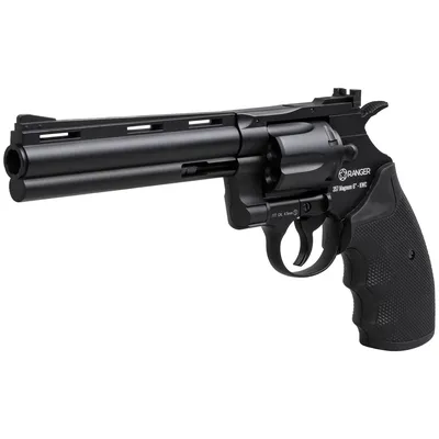 Rewolwer wiatrówka RANGER Python 357 Magnum 6" Black KWC kal. 4,5 BBs 6-strz. FULL METAL CO2 (AAKCMD681AZB) - widok 6