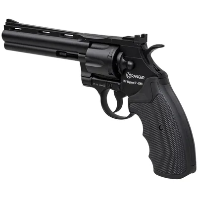 Rewolwer wiatrówka RANGER Python 357 Magnum 6" Black KWC kal. 4,5 BBs 6-strz. FULL METAL CO2 (AAKCMD681AZB) - widok 5