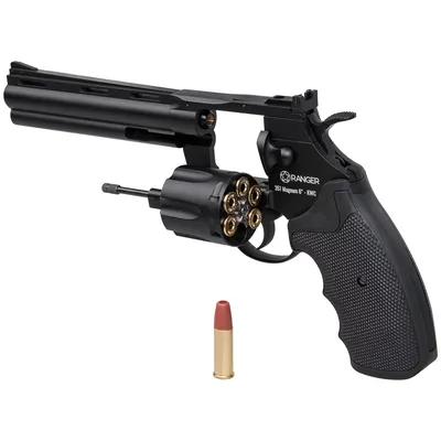 Rewolwer wiatrówka RANGER Python 357 Magnum 6" Black KWC kal. 4,5 BBs 6-strz. FULL METAL CO2 (AAKCMD681AZB) - widok 2