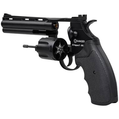 Rewolwer wiatrówka RANGER Python 357 Magnum 6" Black KWC kal. 4,5 BBs 6-strz. FULL METAL CO2 (AAKCMD681AZB) - widok 8