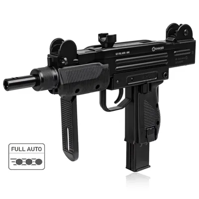 Pistolet maszynowy wiatrówka RANGER UZ1 FULL AUTO BLOWBACK kal.4,5BBs 25-strz. METAL KWC (AAKCMF070AZB)