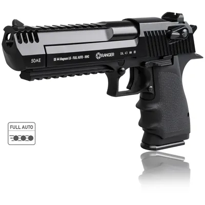 Pistolet wiatrówka RANGER DE 44 Magnum L6 FULL AUTO KWC 4,5 BBs BLOW BACK 15 strz. METAL Slide CO2 (AAKCMF541AZB)