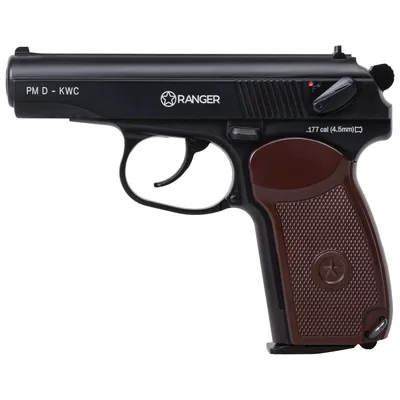 Pistolet wiatrówka RANGER PM Diabolo KWC kal. 4,5 2x6 strz. FULL METAL CO2 (AAKCPD441AZB) - widok 2