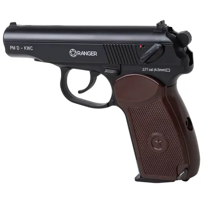 Pistolet wiatrówka RANGER PM Diabolo KWC kal. 4,5 2x6 strz. FULL METAL CO2 (AAKCPD441AZB) - widok 4