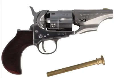 Rewolwer czarnoprochowy Pietta Colt Pocket Police Snubnose k.44 l.3" 1862 ( CPPSNBOS44MTLC ) - widok 2