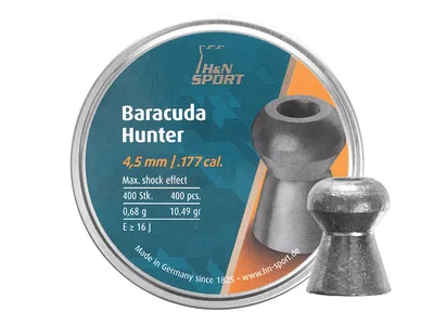 Śrut 4,5 mm Diabolo H&N Baracuda Hunter 400 szt. z otworem (92174500003/400)