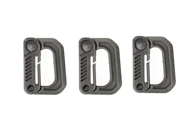 Zestaw 3 klamer typu Grmlock - czarny (FMA-31-008563)