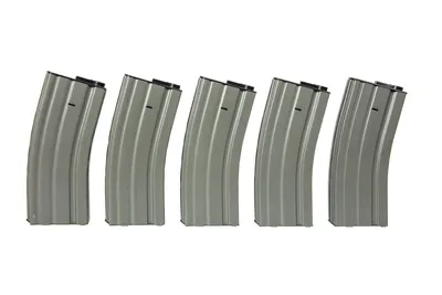 Zestaw 5 magazynków Mid-Cap na 120 kulek do replik M4/M16 - szary (SPE-05-025505) SPECNA ARMS - widok 7