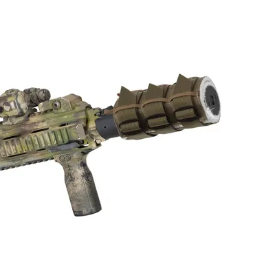 Tłumik SILENCER DIRECT ACTION Cover Short - Aluminum Fiberglass - Adaptive Green - One Size (GA-SLCS-AFG-AGR) - widok 3