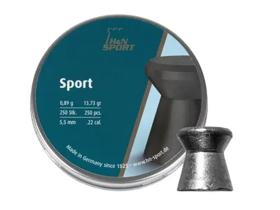 Śrut 5,5 mm Diabolo H&N Sport Glatt  250 szt. szpiczasty (92315500002)