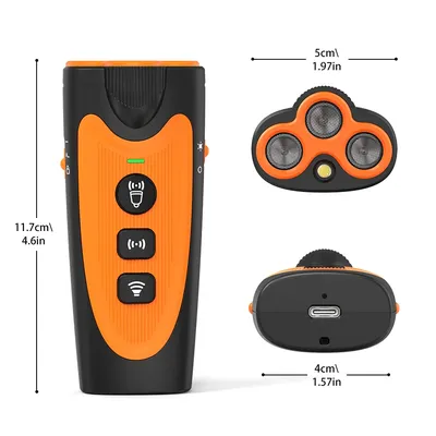 Odstraszacz ultradźwiękowy na psy 4w1 - KOLTER Dogchaser K-68 Anti Dog + led - widok 3
