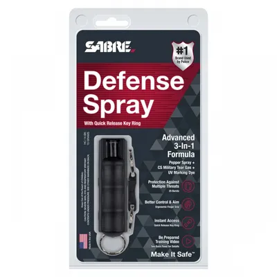 Gaz pieprzowy Sabre Red 16ml, czarny brelok (P-CL-HC-14-BK-OC)