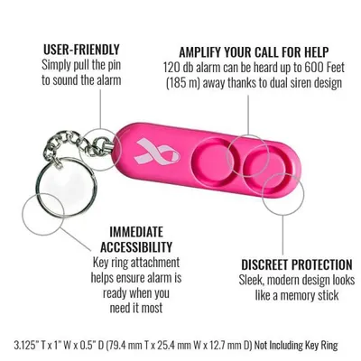 Alarm osobisty SABRE (PA-NBCF-01-PINK) SABRE RED - widok 6