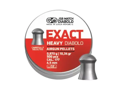 Śrut 4,52 mm Diabolo JSB Exact Heavy 500 półokrągły (546267-500) - widok 2