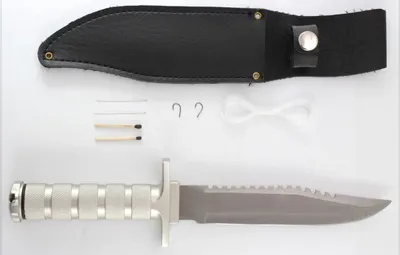 Nóż survivalowy Fox Outdoor 30 cm + skórzany pokrowiec (44433) - widok 2