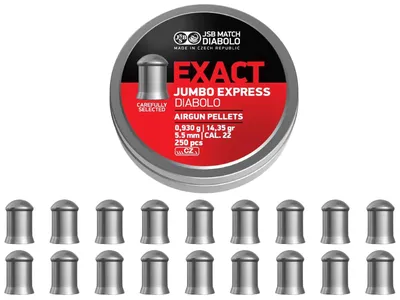 Śrut 5,52 mm Diabolo JSB Exact Jumbo Express  250 szt. półokrągły (546277-250) - widok 2