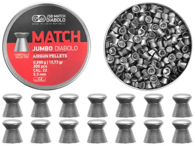Śrut 5,5 mm diabolo JSB Jumbo Match 300 (546250-300) - widok 2