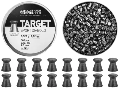 Śrut 4,5 mm Diabolo JSB Target Sport 500 szt. płaski (001145-500) - widok 2