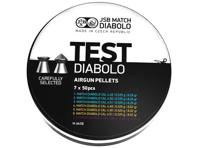 Śrut 4,5 mm Diabolo JSB Tester Pistol 350 szt. 0,520-0,535 mieszany (002001-350) - widok 5