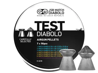 Śrut 4,5 mm Diabolo JSB Tester Pistol 350 szt. 0,520-0,535 mieszany (002001-350)