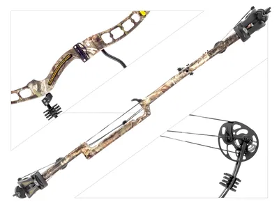 Łuk bloczkowy Poe Lang Ek AXIS 2.5 CNC 30-70lb 32" kamuflaż (CO-039FP) - widok 3