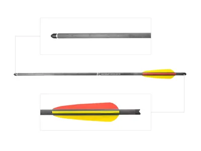 Bełt Poe Lang EK z włókna węglowego 8,8mm 22" 6 szt. (D-069B-C2) - widok 2