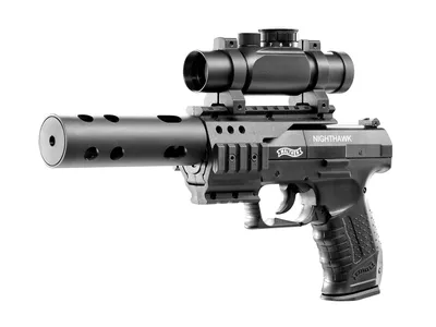 Pistolet wiatrówka Walther Nighthawk 8-strzał. 4,5 mm diabolo CO2 (412.02.30) - widok 2