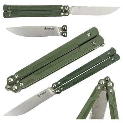 Nóż składany Ganzo Firebird G766-GR motylek (G766-GR) - widok 6