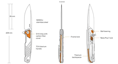 Nóż Ruike składany M875-TZ (M875-TZ) - widok 4
