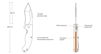 Nóż Ruike P851-B (P851-B) - widok 4
