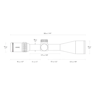Luneta celownicza Hawke Frontier 5-25x56 SF IR Mil Pro 25x tubus 30 mm bez montażu (354-010) HAWKE OPTICS - widok 4